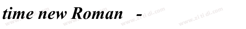 time new Roman 字体字体转换